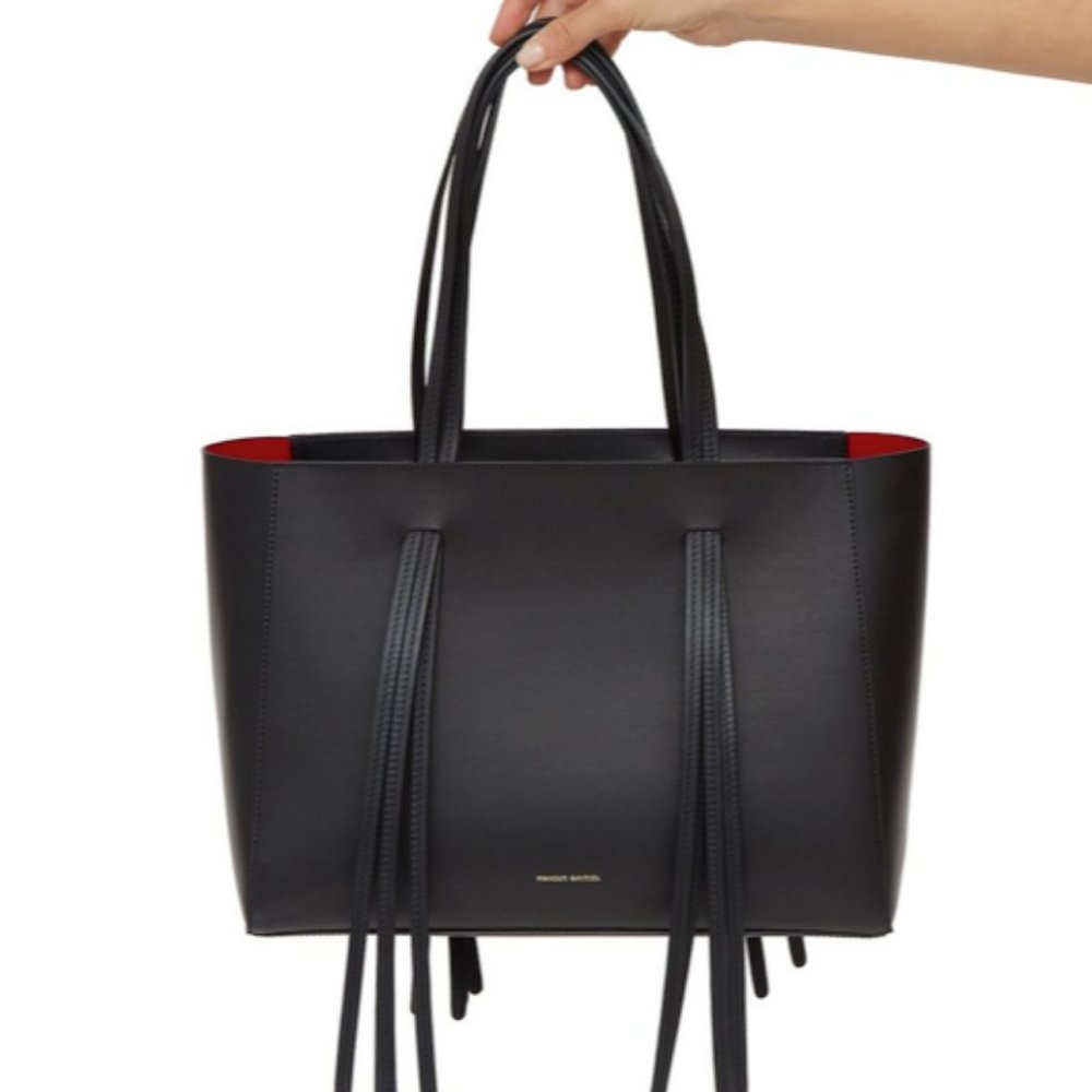 Mansur Gavriel Fringe Tote Bag in Calf Leather (flame interior)